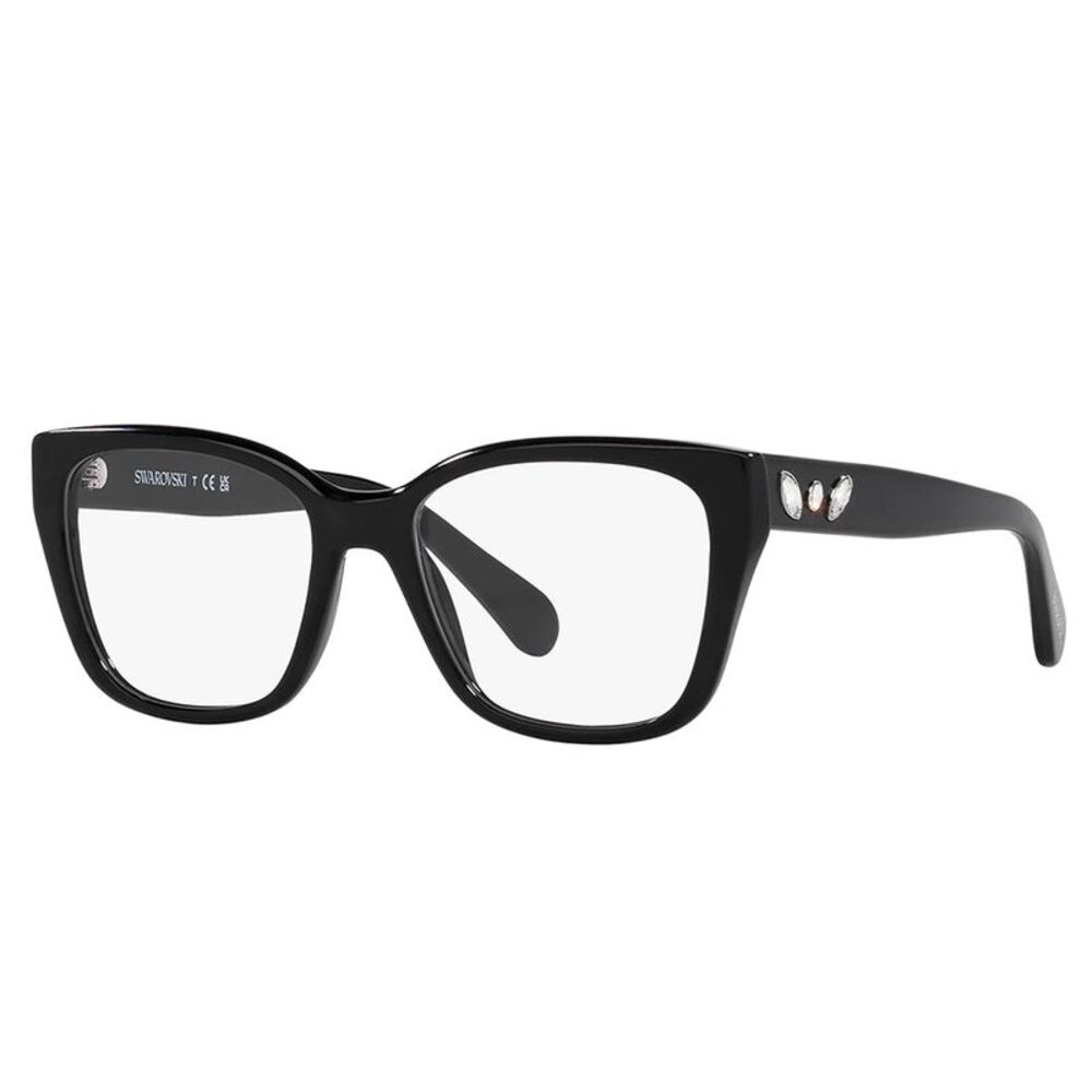 Swarovski SK 2008 1001 Black Plastic Irregular Eyeglasses 53mm